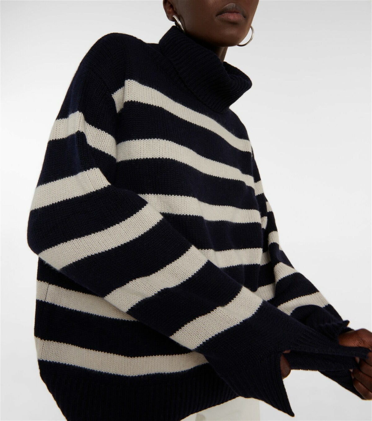 Jardin des Orangers Striped wool and cashmere sweater