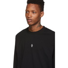 Marcelo Burlon County of Milan Black Heart Wings Long Sleeve T-Shirt