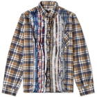 Needles Ribbon Cuts Flannel Shirt