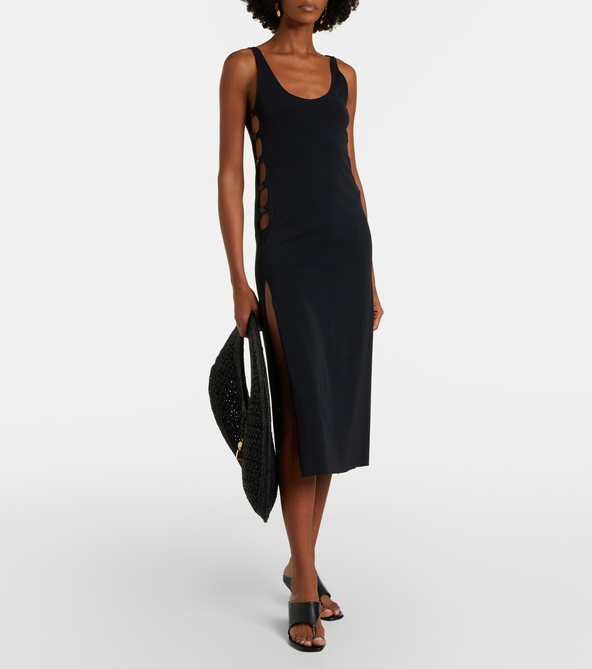 Eres Ellipse cutout midi dress
