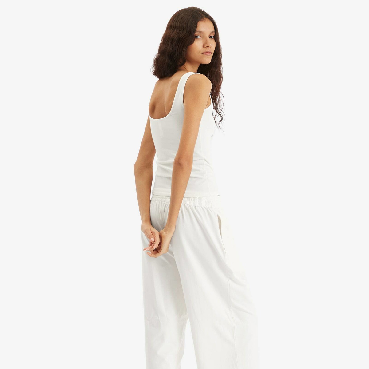 SKIMS Women's Square Neck Tank Top in Marble