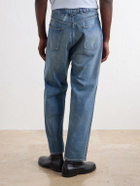 A.PRESSE - Tapered Distressed Jeans - Blue