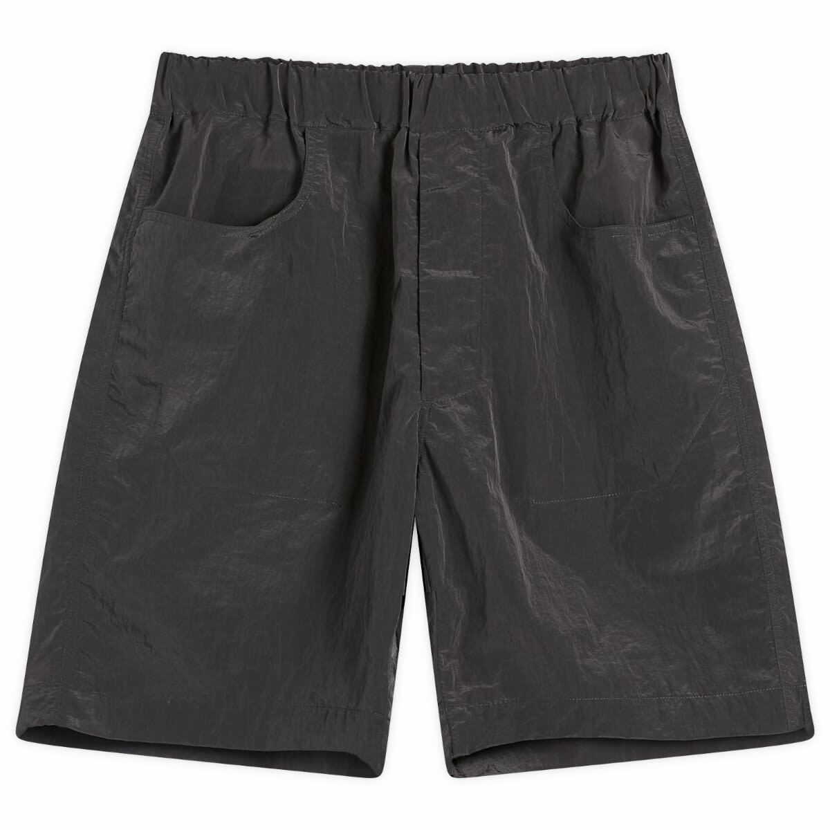 Ranra Men's Stroller Shiny Nylon Shorts in Peat
