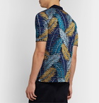 Missoni - Slim-Fit Cotton-Blend Jacquard Polo Shirt - Blue