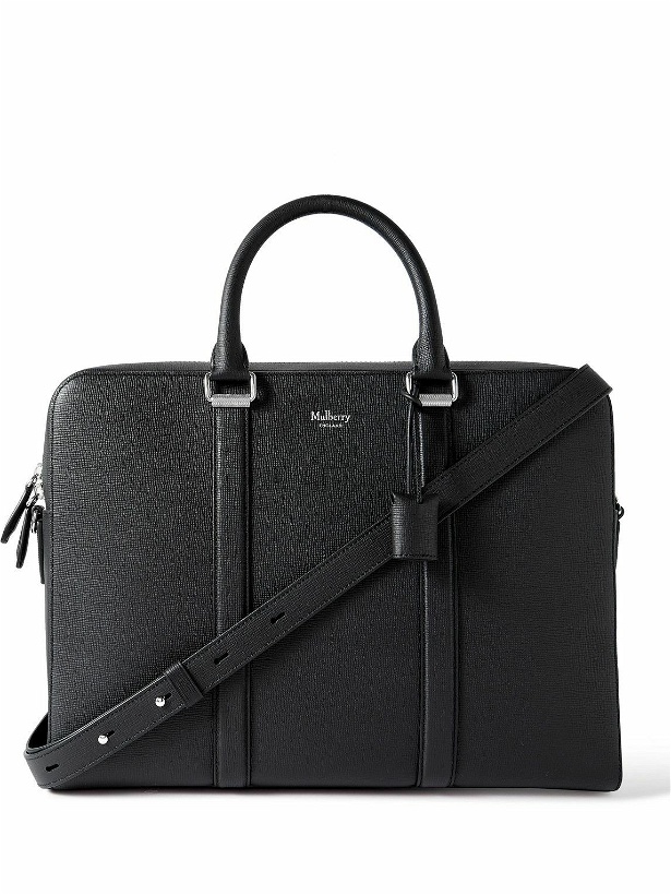 Photo: Mulberry - Camberwell Logo-Print Cross-Grain Leather Briefcase