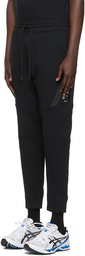 C.P. Company Black Diagonal Raised Utility Lounge Pants