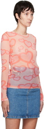 JW Anderson Pink Graphic Top