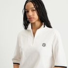 END. Piquet Polo in Off White/Ciner Black