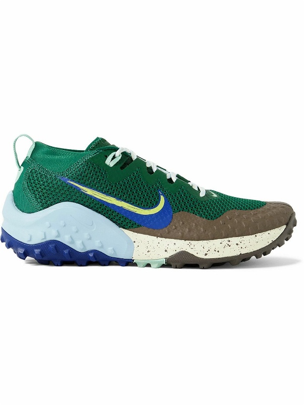 Photo: Nike Running - Wildhorse 7 Canvas, Rubber and Mesh Trail Running Sneakers - Green