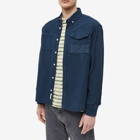 Foret Men's Toad Corduroy Shirt in Navy