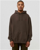 Gramicci One Point Hooded Sweatshirt Brown - Mens - Hoodies