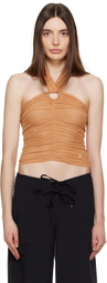TheOpen Product Orange Ruched Camisole