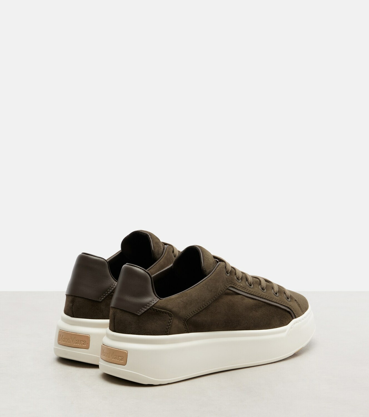 Max Mara Suede platform sneakers