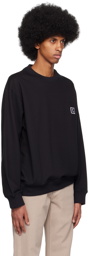 Wooyoungmi Black Printed Sweatshirt