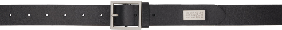 MM6 Maison Margiela Black Numeric Buckle Belt MM6 Maison