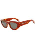 SUPER Women's by Retrofuture x Marni Rainbow Mountains Sunglass in Blonde Havana