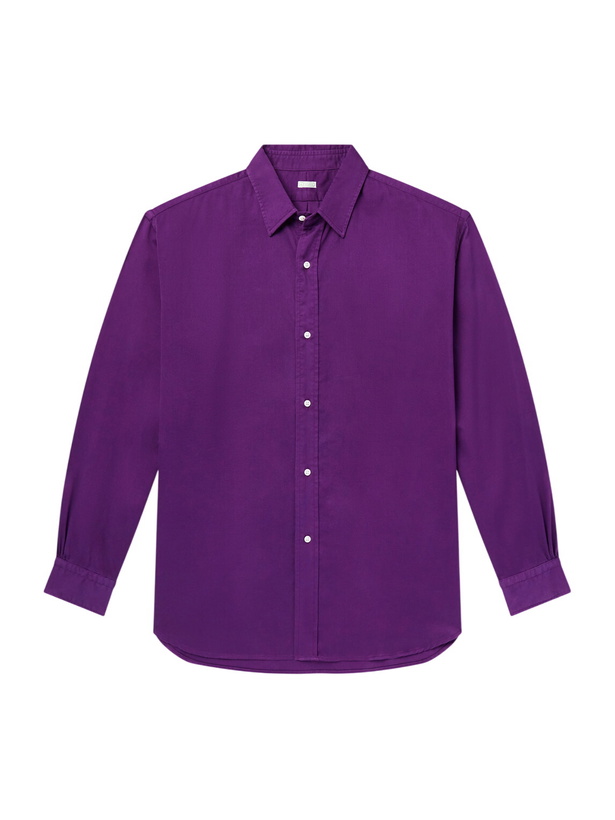 Photo: A.PRESSE - Cotton-Twill Shirt - Purple