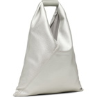 MM6 Maison Margiela Silver Small Triangle Tote