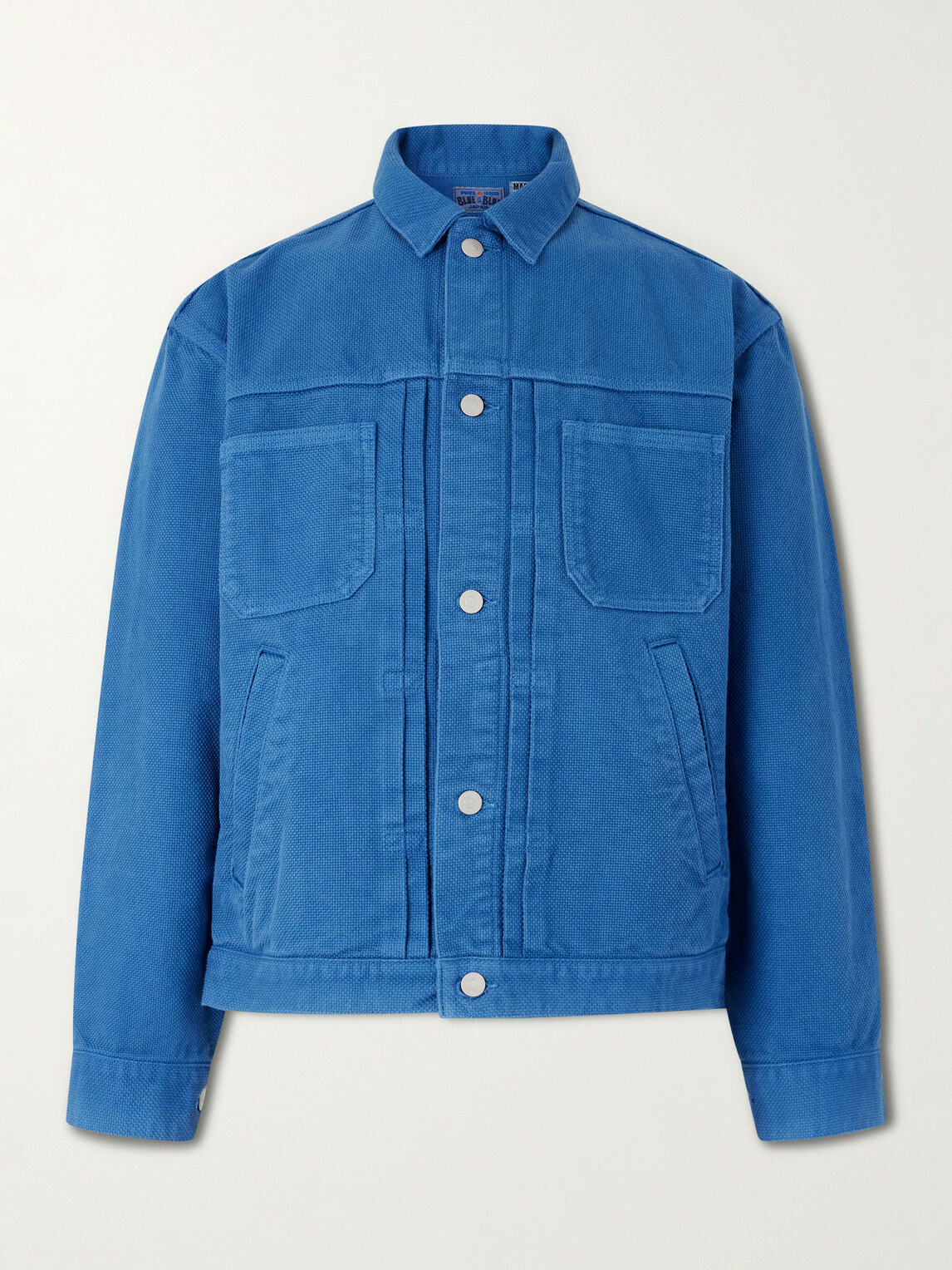 Blue Blue Japan - Textured-Cotton Jacket - Blue