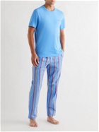 CALVIN KLEIN UNDERWEAR - Logo-Print Cotton-Jersey T-Shirt - Blue