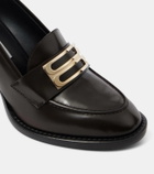 Victoria Beckham B Buckle leather loafer pumps