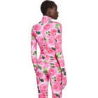 Richard Quinn Pink Floral Turtleneck