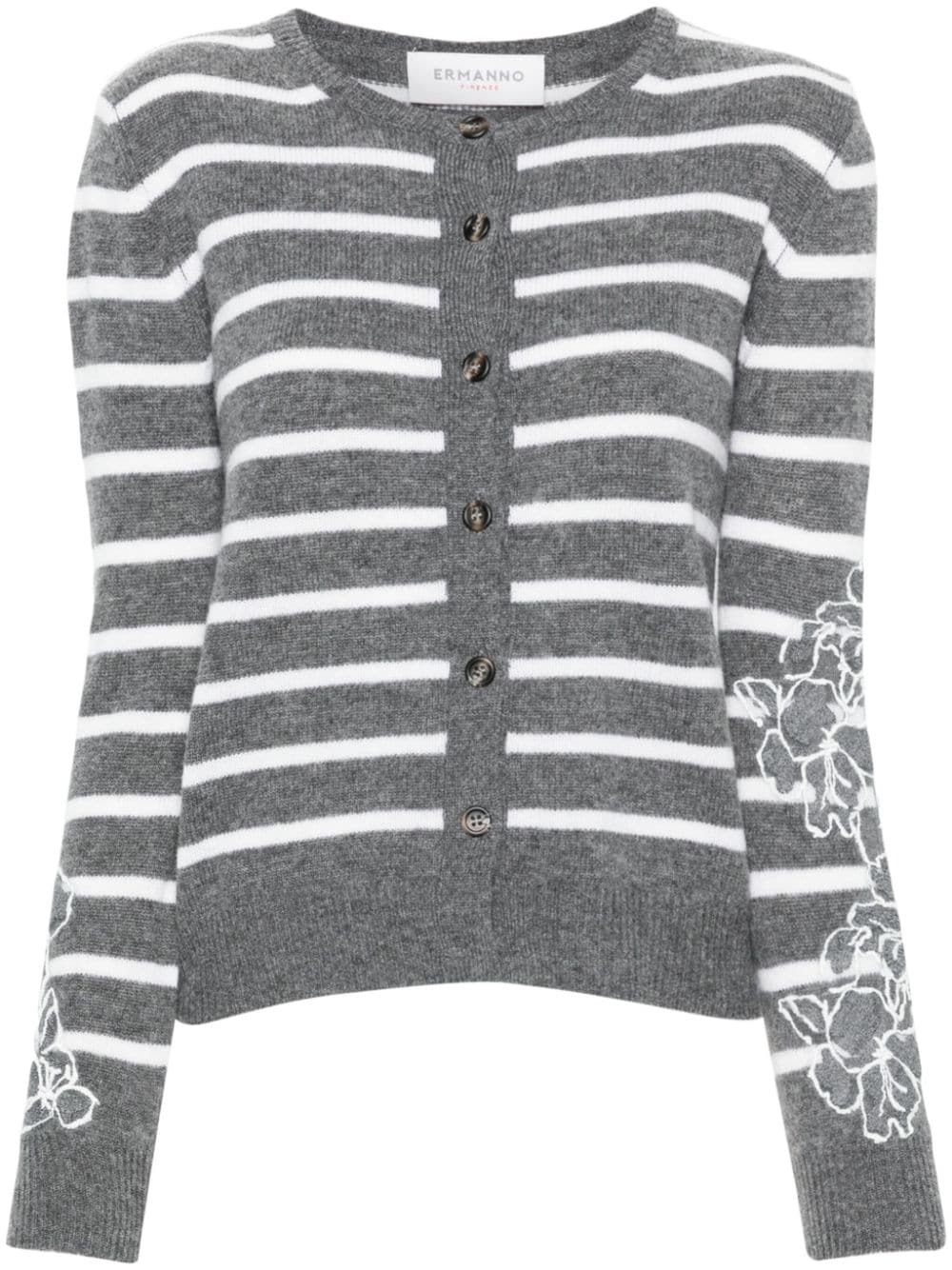 ERMANNO - Wool Striped Cardigan