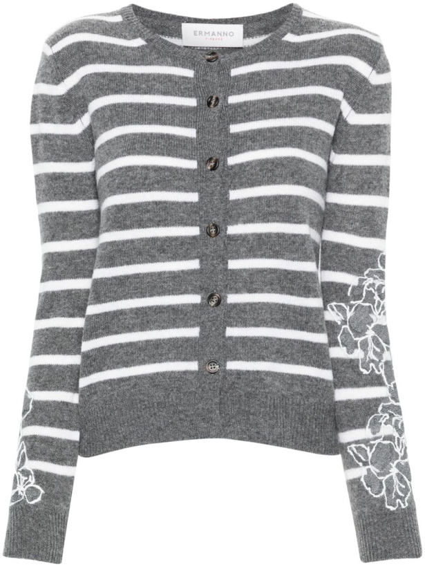Photo: ERMANNO - Wool Striped Cardigan