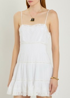 Loveshackfancy Zuri Embroidered Cotton Mini Dress White