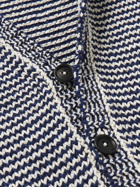 Massimo Alba - Zeno Striped Cotton-Blend Cardigan - Blue