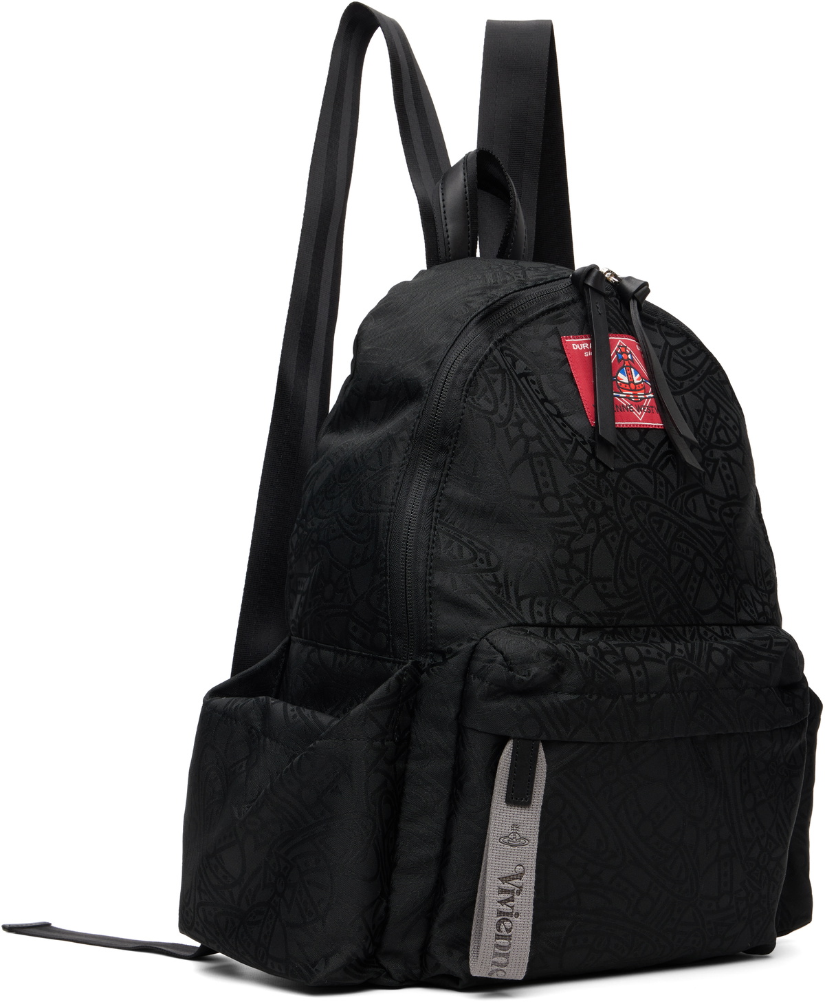 バッグ Vivienne Westwood Vivienne Westwood Black Tangled Orb Jacquard George M Backpack