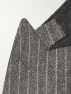 Acne Studios - Oversized Double-Breasted Pinstriped Wool-Blend Suit Jacket - Gray