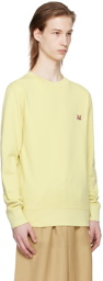 Maison Kitsuné Yellow Bold Fox Head Sweatshirt
