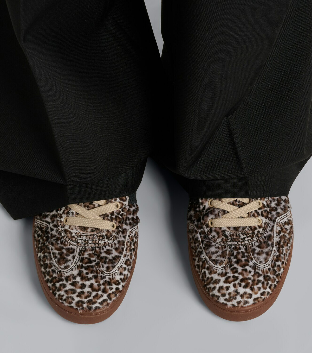 Hogan H647 printed calf hair sneakers