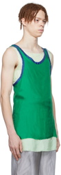 Edward Cuming Green Viscose Tank Top