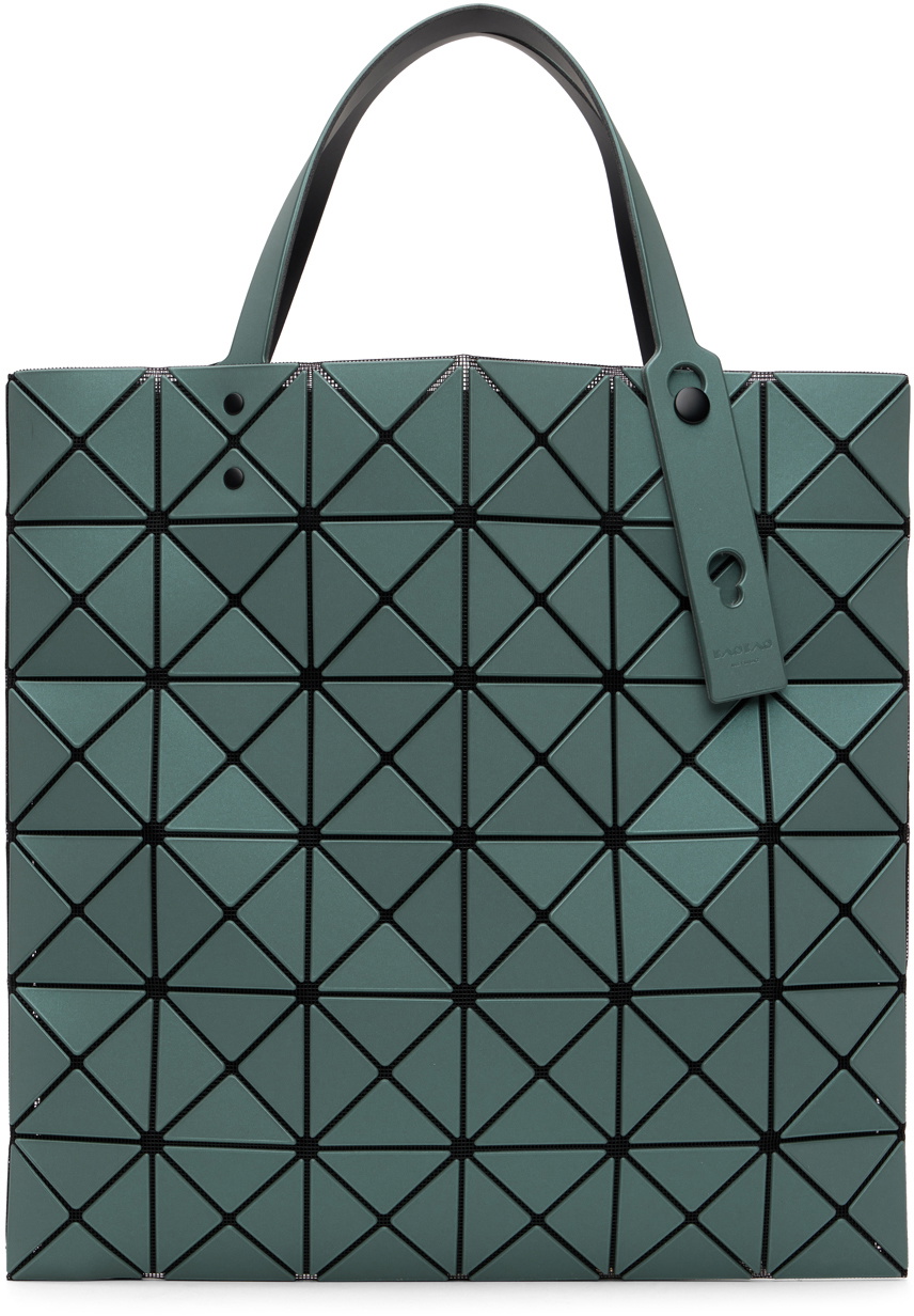 BAO BAO ISSEY MIYAKE Green Lucent Metallic Tote Bao Bao Issey Miyake