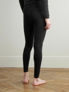 Falke - Recycled Ribbed-Knit Ski Tights - Black