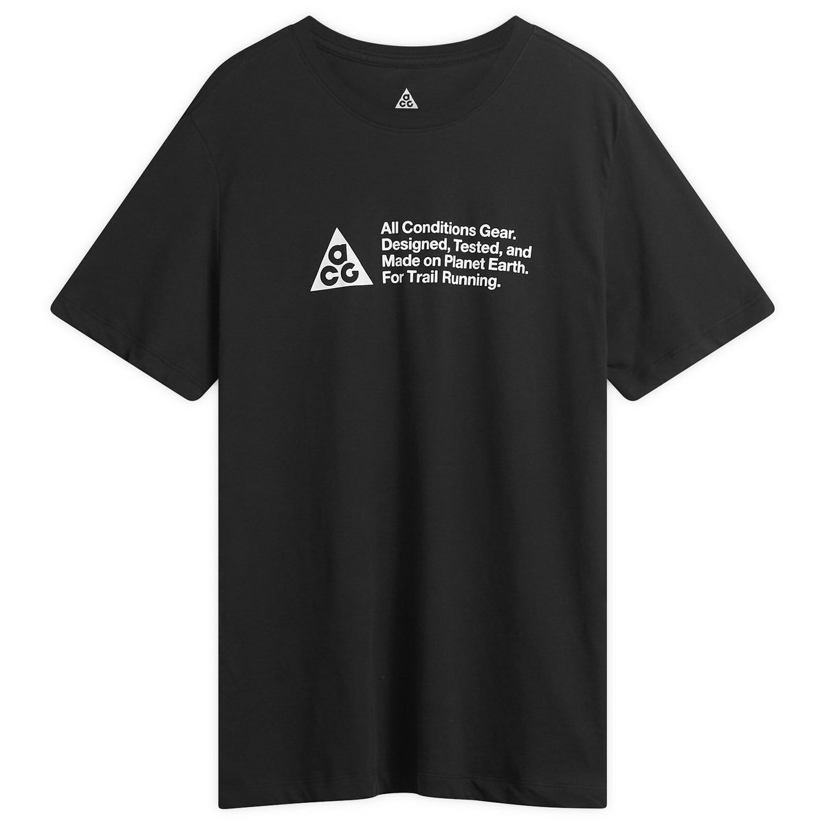 Nike Running Men's Nike Mens ACG Running Trail T-Shirt in Black