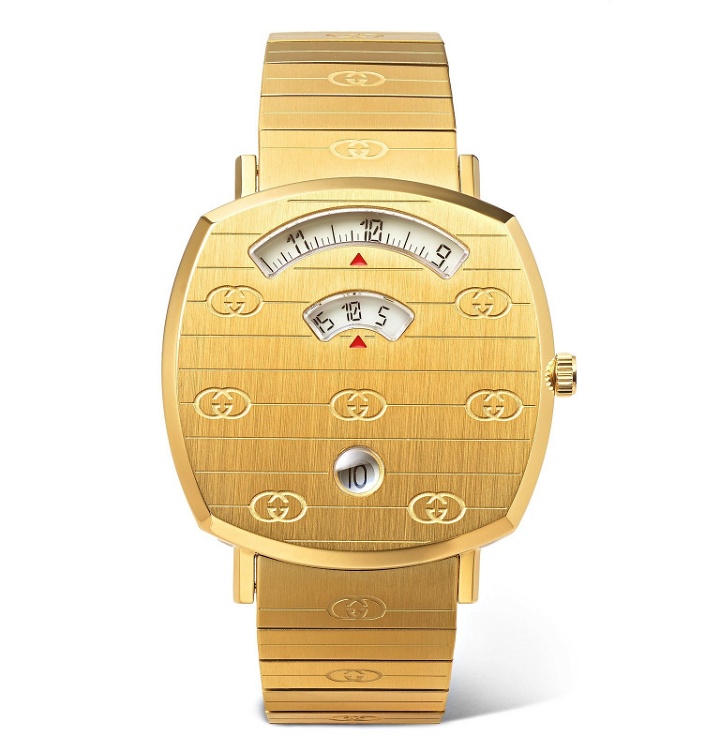Photo: Gucci - Grip 38mm Gold-Tone PVD-Coated Watch - Gold