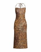 Just Cavalli Womens Midi dress in Mandarin