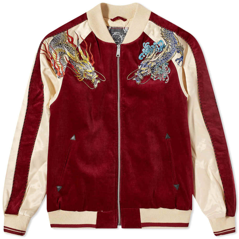 Evisu Dragon Embroidery Souvenir Jacket Evisu