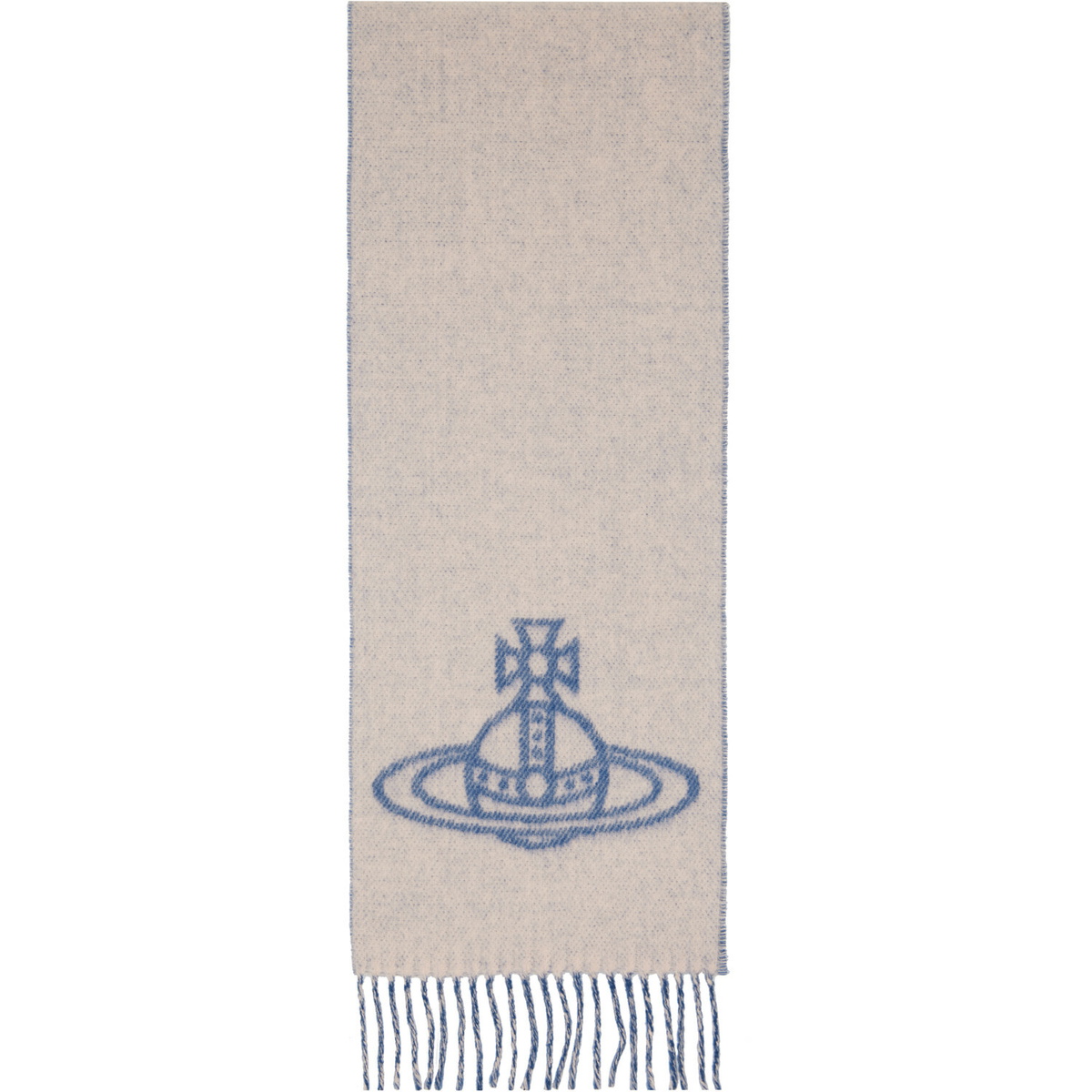 Vivienne Westwood Blue Double Face Scarf