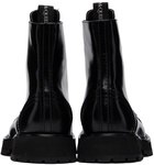 Alexander McQueen Black Punk Stud Lace-Up Boots