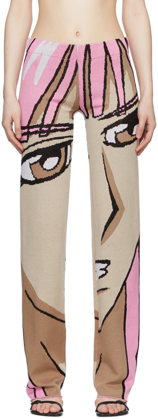1XBLUE SSENSE Exclusive Pink Anime Trousers