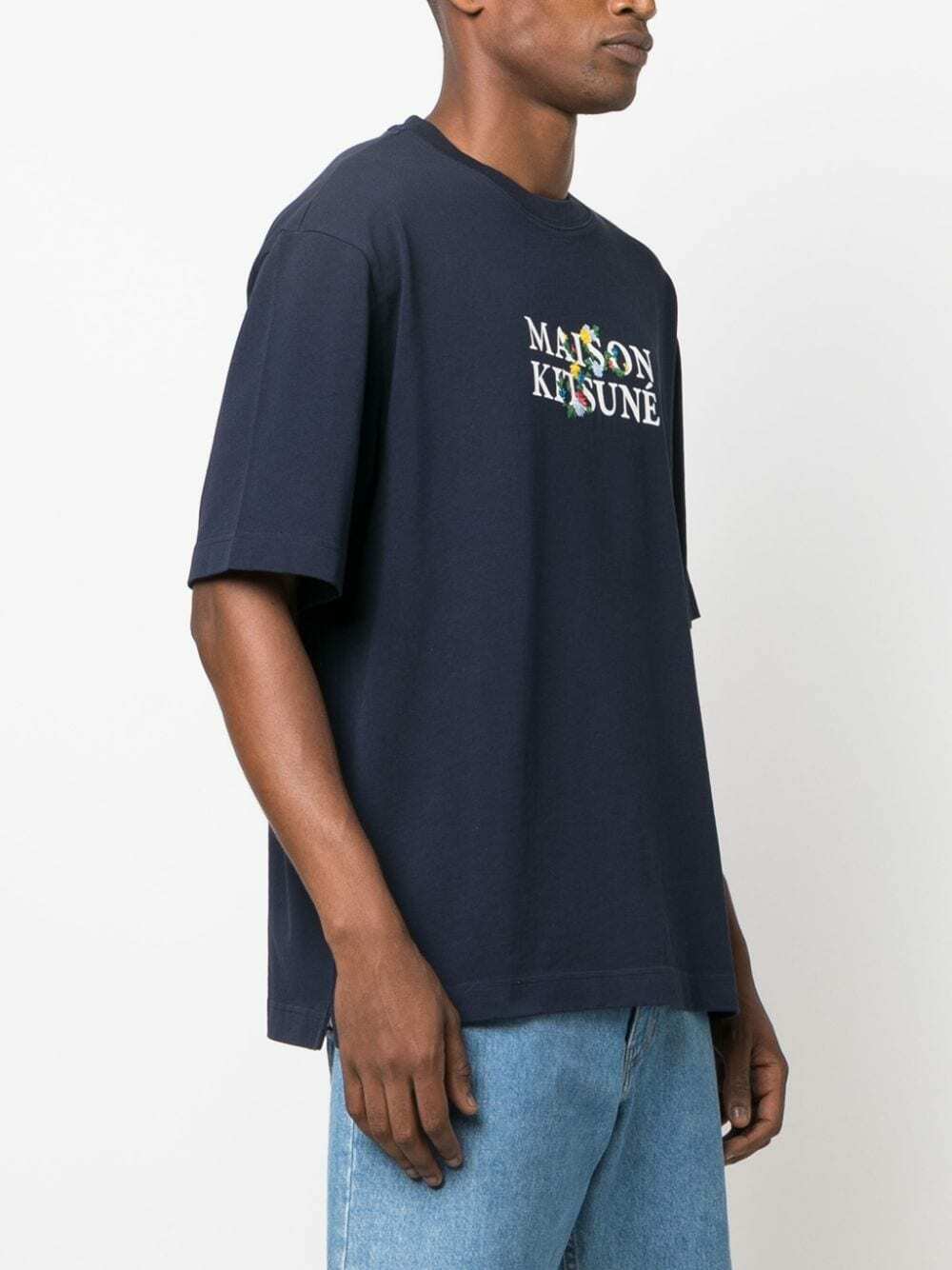 MAISON KITSUNE' - Logo Cotton Oversized T-shirt