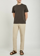 Sunspel Cotton T-shirt Dark Brown