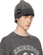 Neighborhood Gray Washed Cable Beanie
