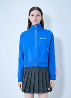Miu Miu Technical Yarn Zipper Sweatshirt