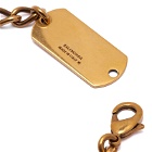 Balenciaga Men's Tags Bracelet in Antique Gold