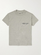 Fear of God Essentials Kids - Logo-Print Cotton-Blend Jersey T-Shirt - Gray